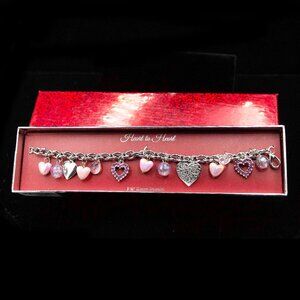 BOXED HEART TO HEART CHARM BRACELET - JBTSHP1
